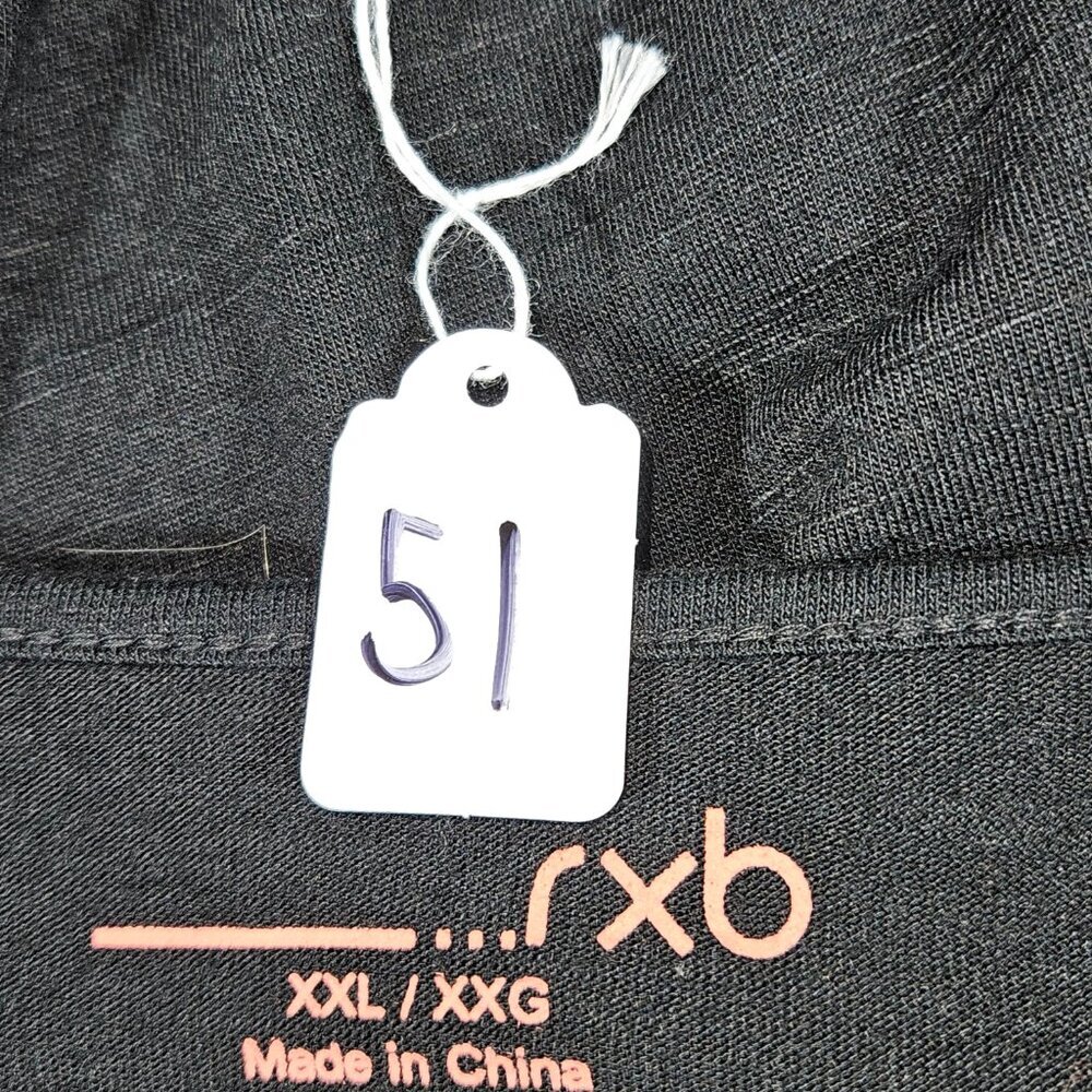 RXB Ladies Sleeveless Shark Bite Tunic Top Black & White Size XXL - NWOT - Picture 8 of 8
